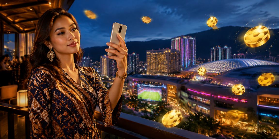 Suasana hiburan kasino dengan motif batik di Genting Highlands