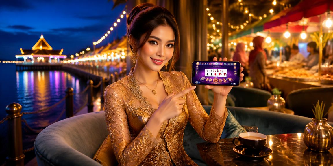 Permainan Teen Patti dengan pakaian kebaya Malaysia